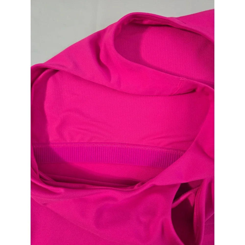 Under Armour Girls Pink Motion Crop Tank Top Racerback Fitted YXL 1379983 NWT